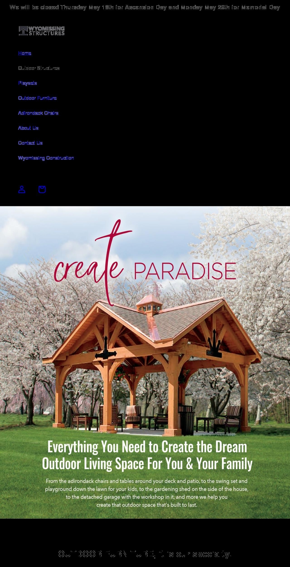 wyomissingstructures.com shopify website screenshot