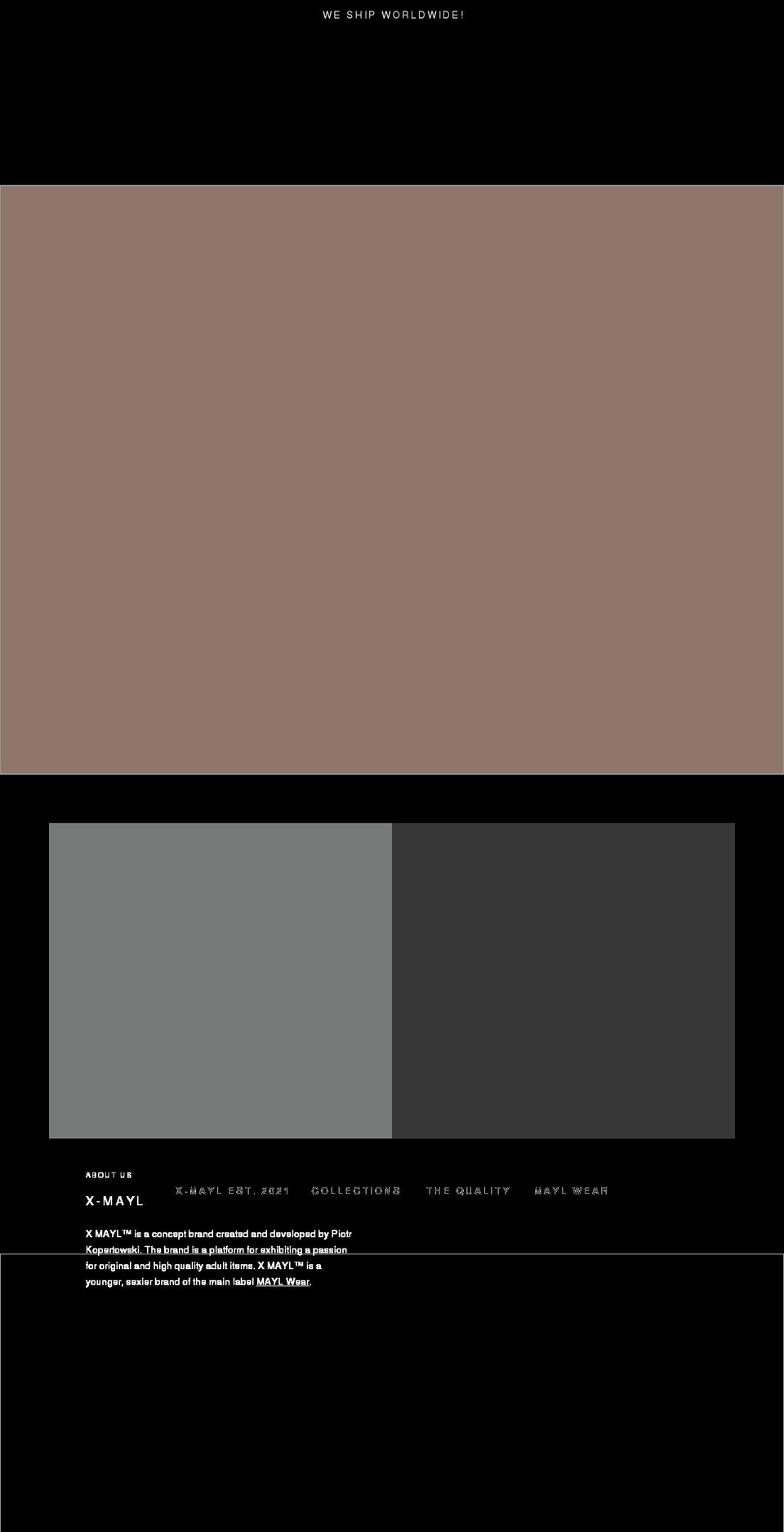 x-mayl.com shopify website screenshot