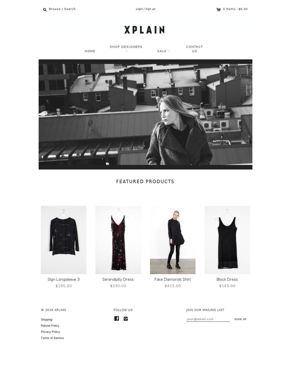 x-plain.co.nz shopify website screenshot