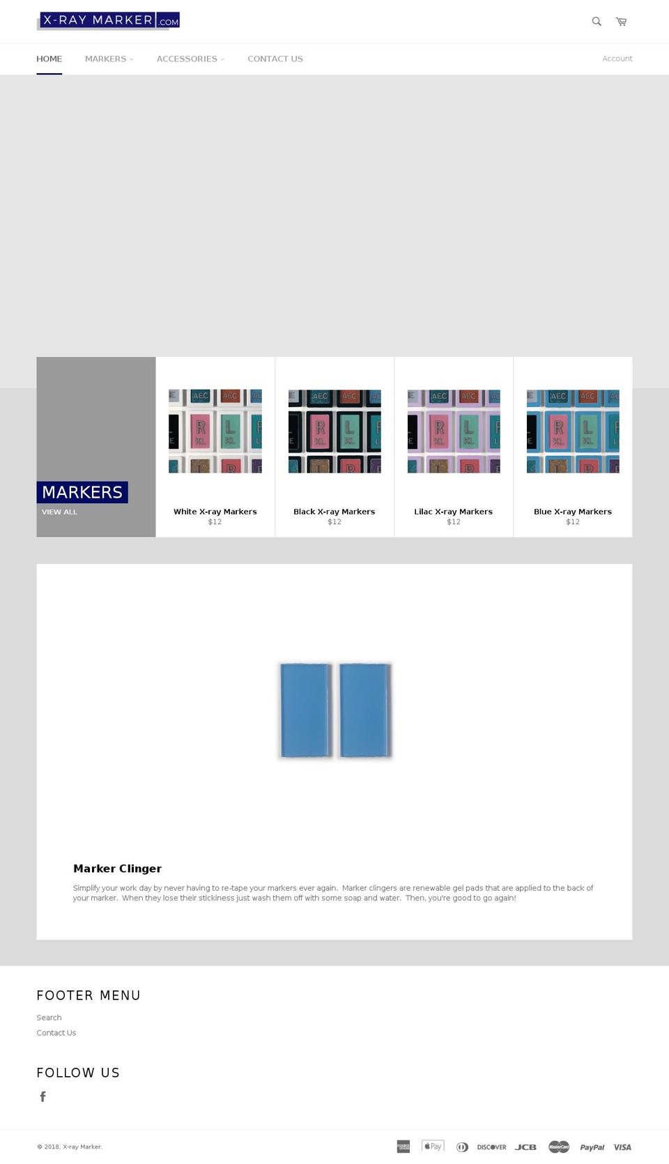 x-raymarker.com shopify website screenshot