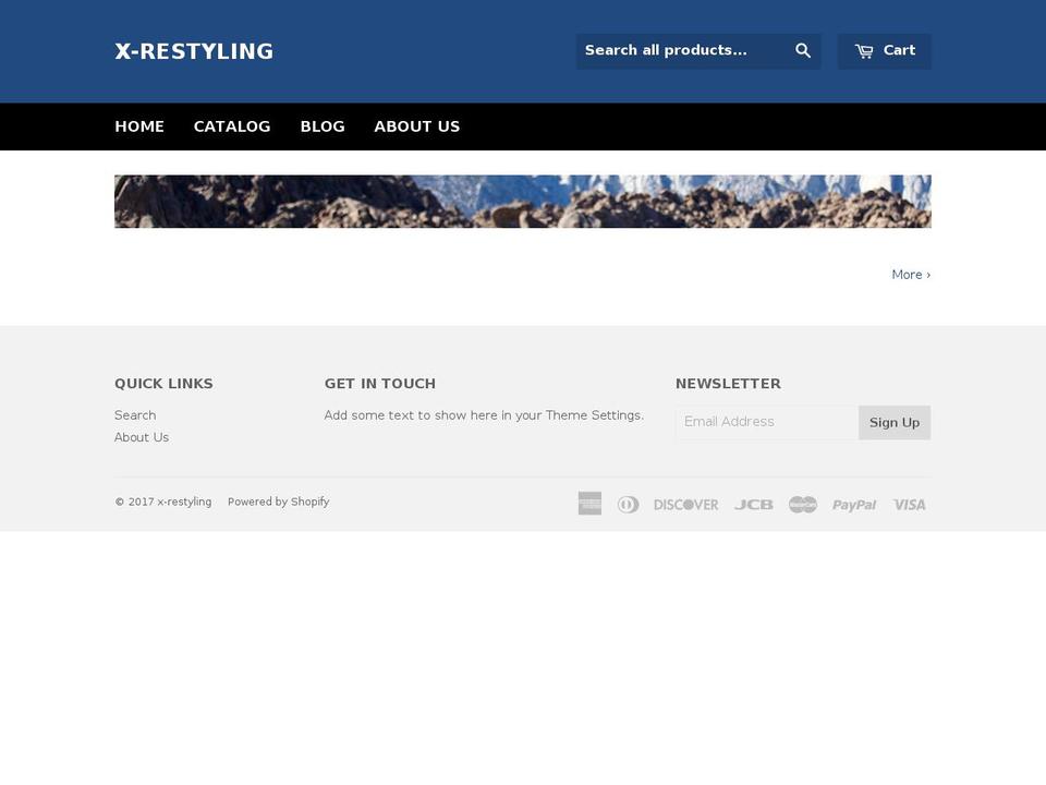 x-restyling.com shopify website screenshot