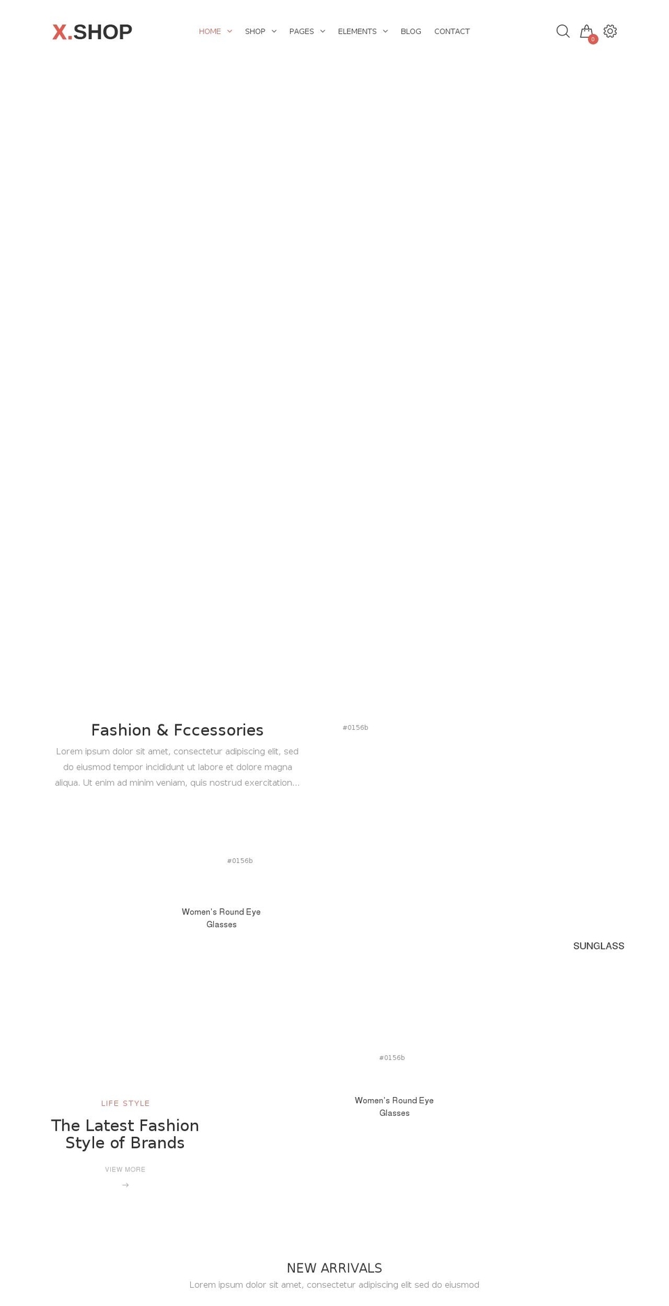 x-shop-demo.myshopify.com shopify website screenshot