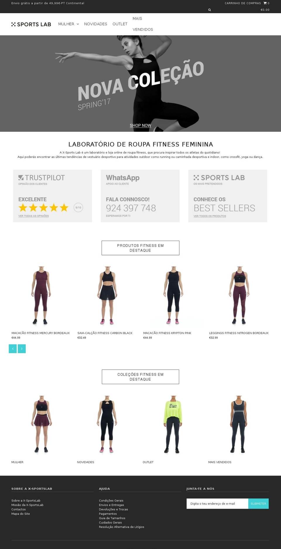 x-sportslab.com shopify website screenshot