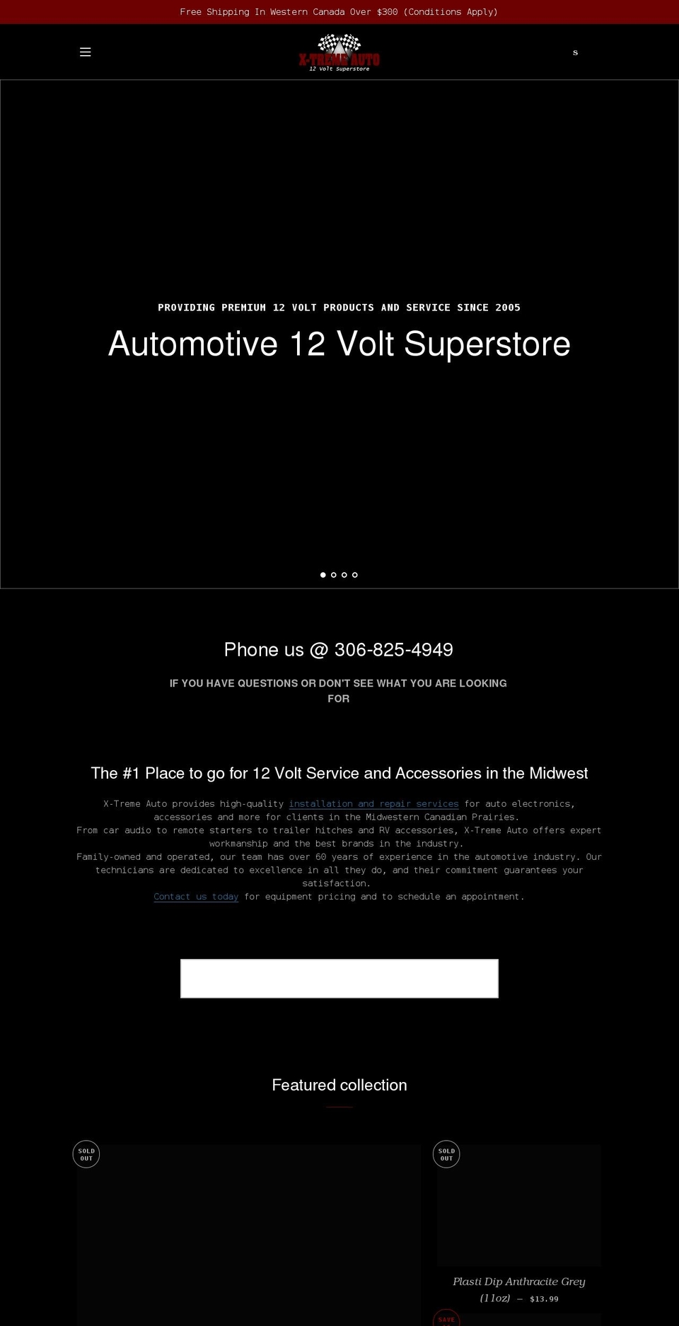 x-tremeauto.ca shopify website screenshot