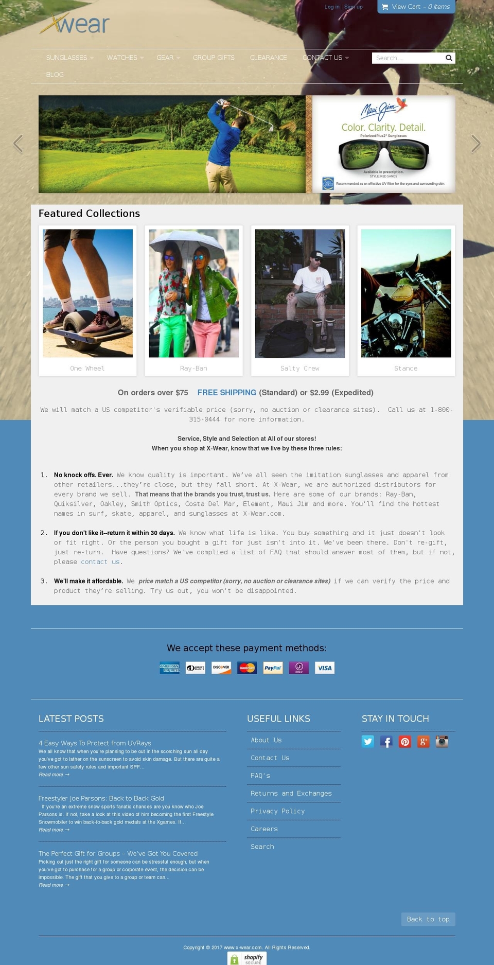 x-wear.com shopify website screenshot