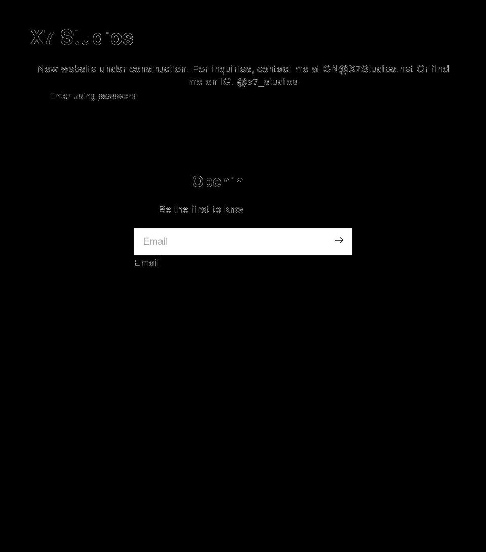 x7studios.net shopify website screenshot
