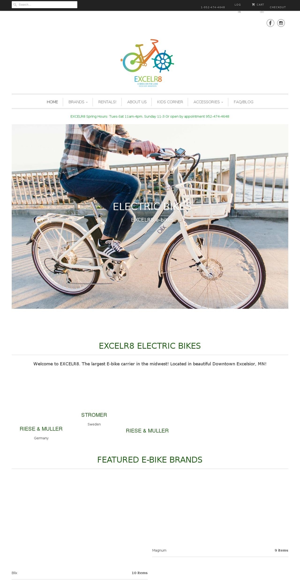 x8bikes.com — Shopify storefront screenshot