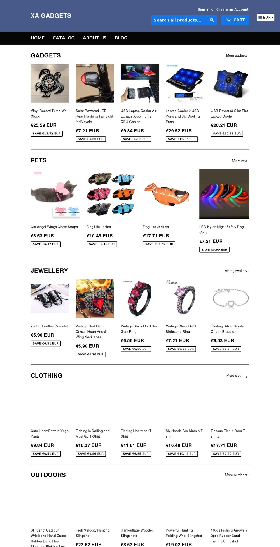xagadgets.com — Shopify storefront screenshot