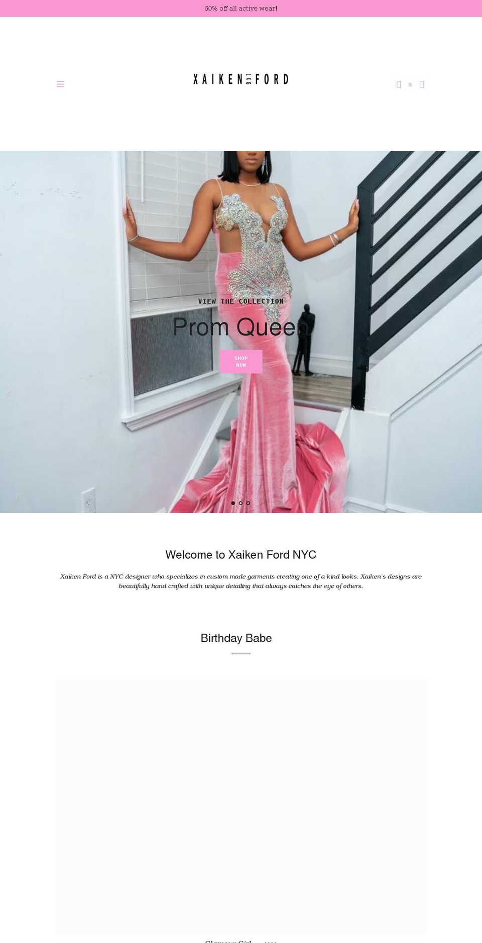 xaikenfordnyc.com shopify website screenshot