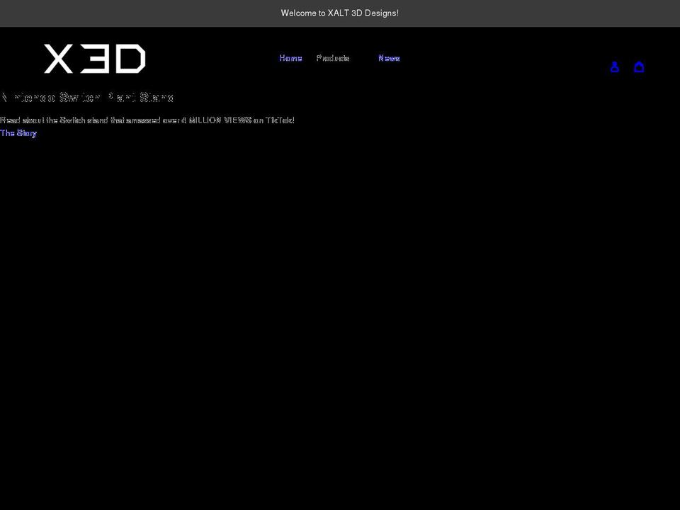 xalt3ddesigns.com shopify website screenshot