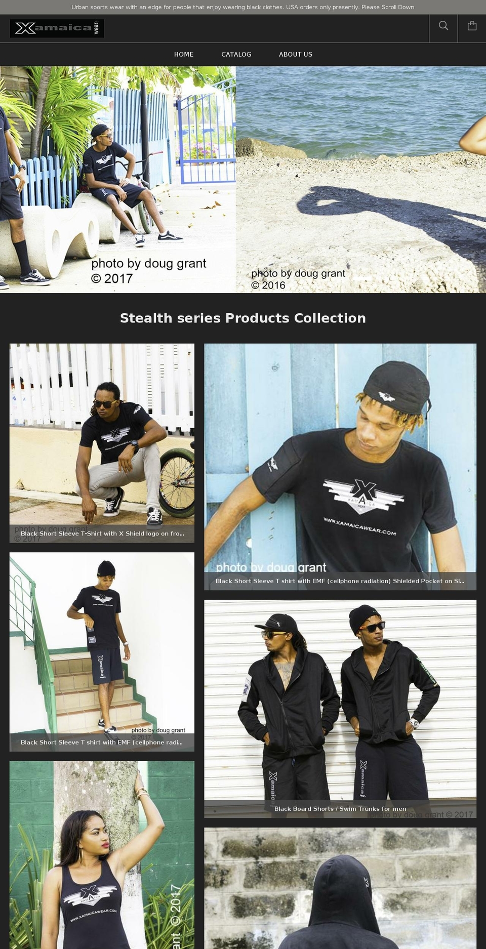 xamaicawear.com shopify website screenshot