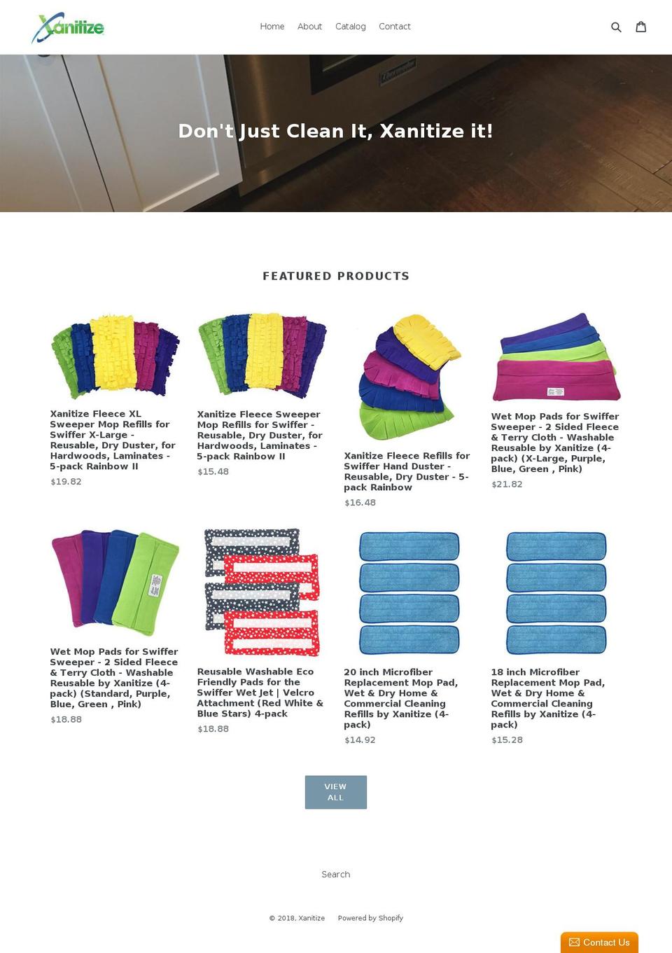 xanitize.com — Shopify storefront screenshot