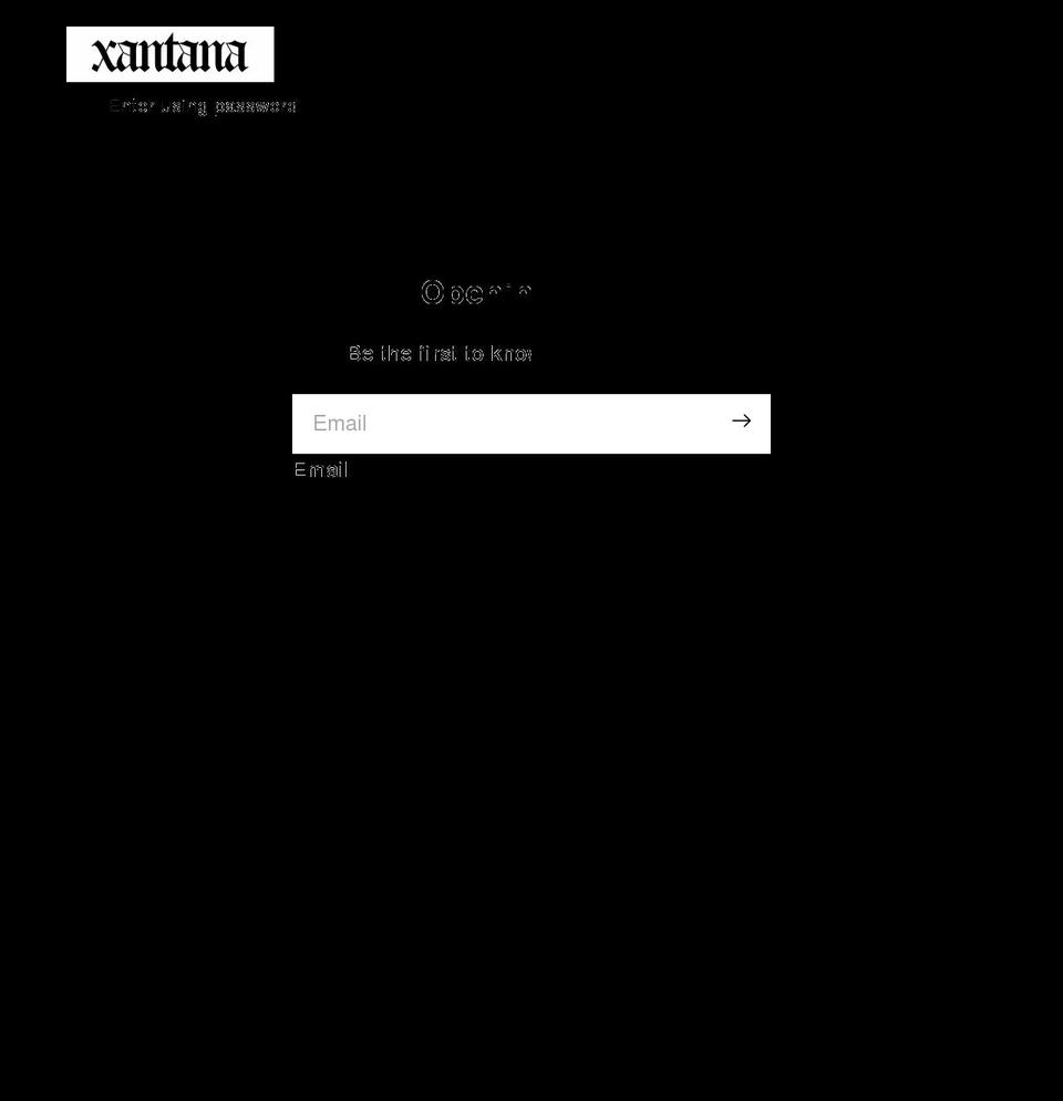 xantana.net shopify website screenshot