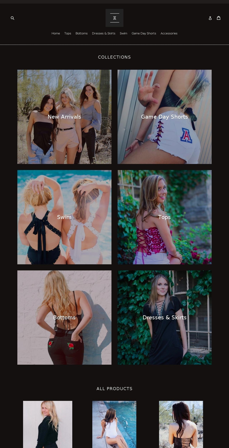 xapparelstore.com — Shopify storefront screenshot