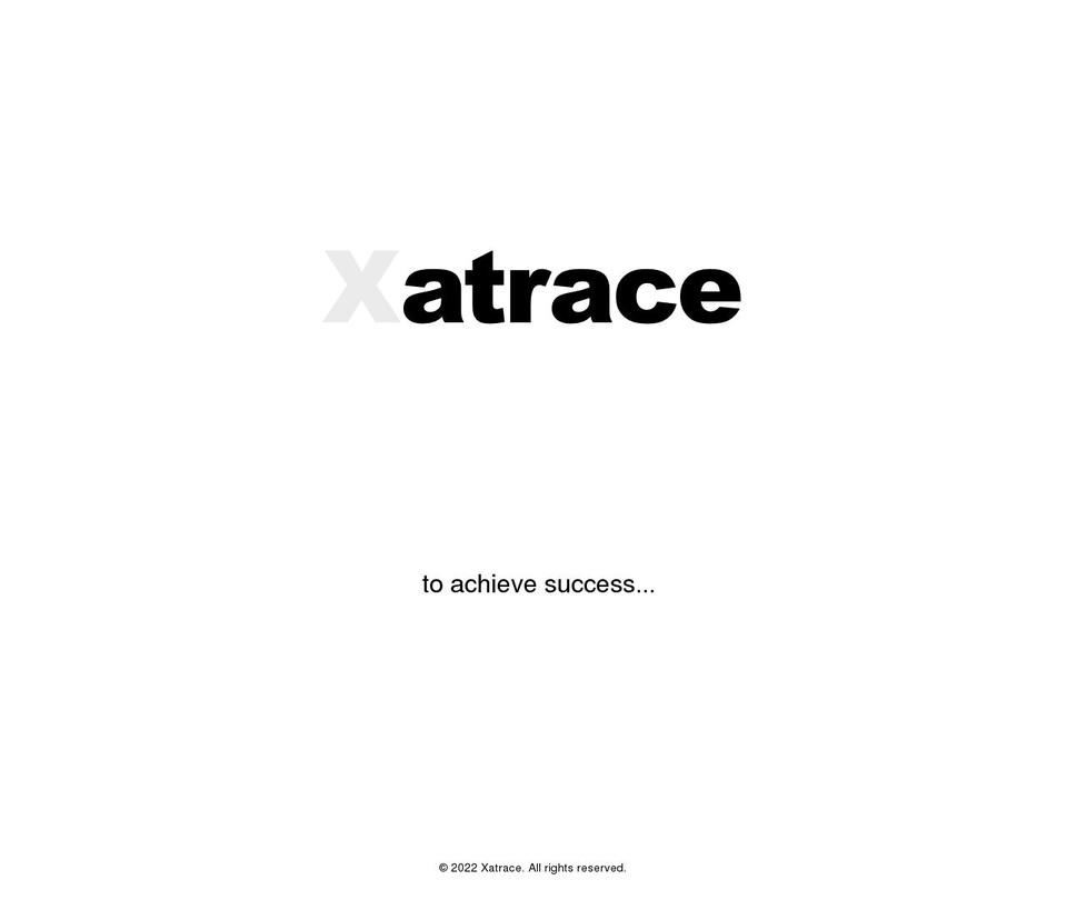 xatrace.com — Shopify storefront screenshot