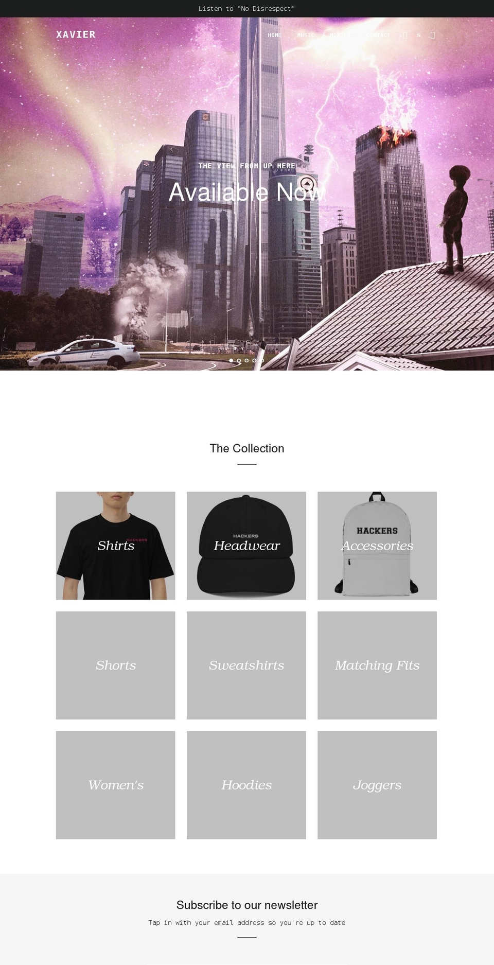 xaviertopfloor.com shopify website screenshot