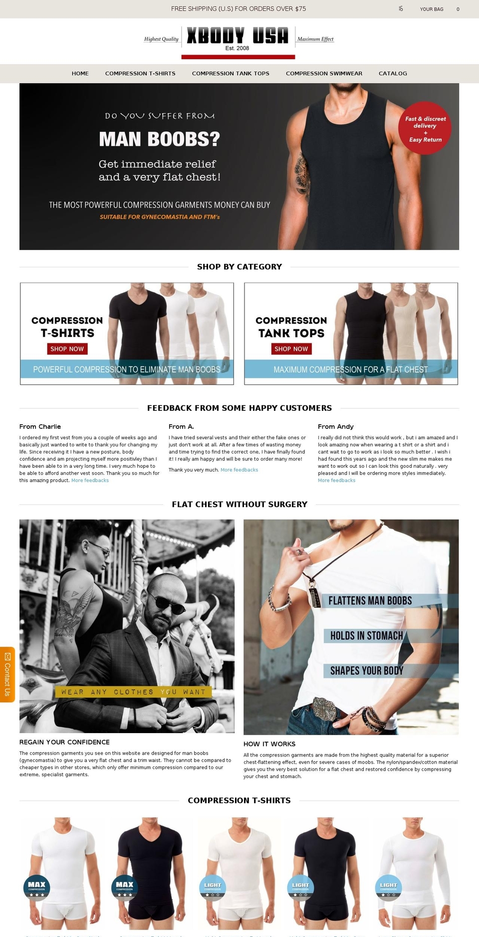 xbody-usa.com — Shopify storefront screenshot