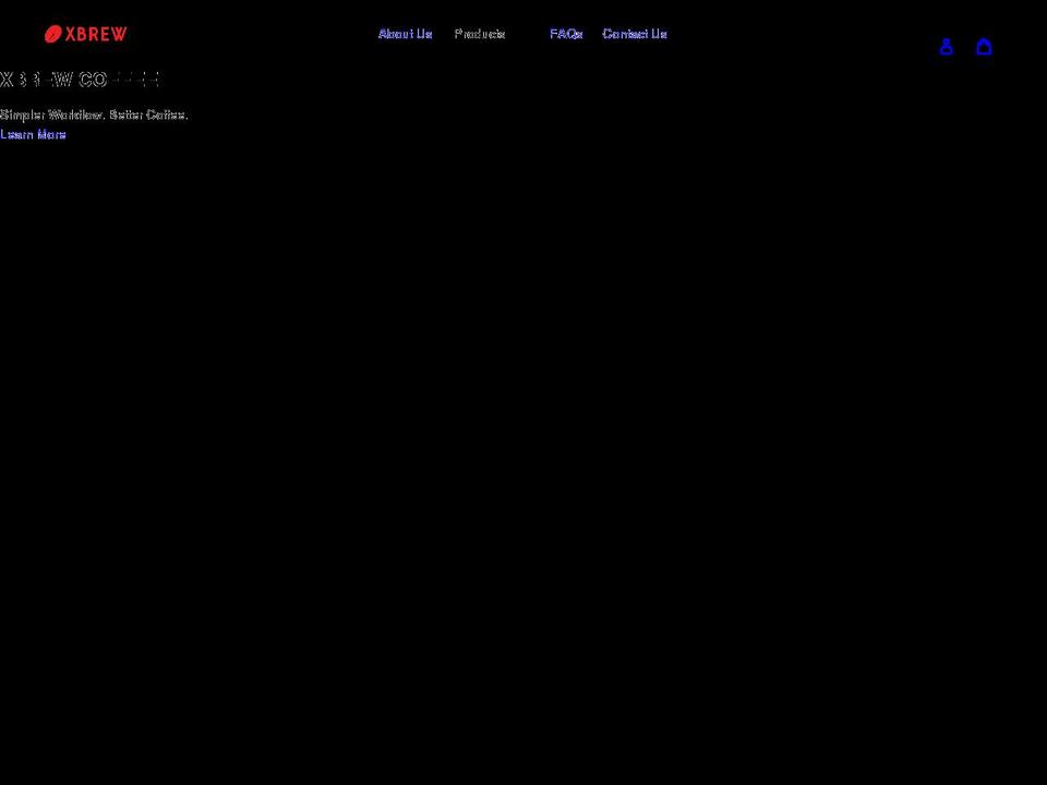 xbrew.co shopify website screenshot