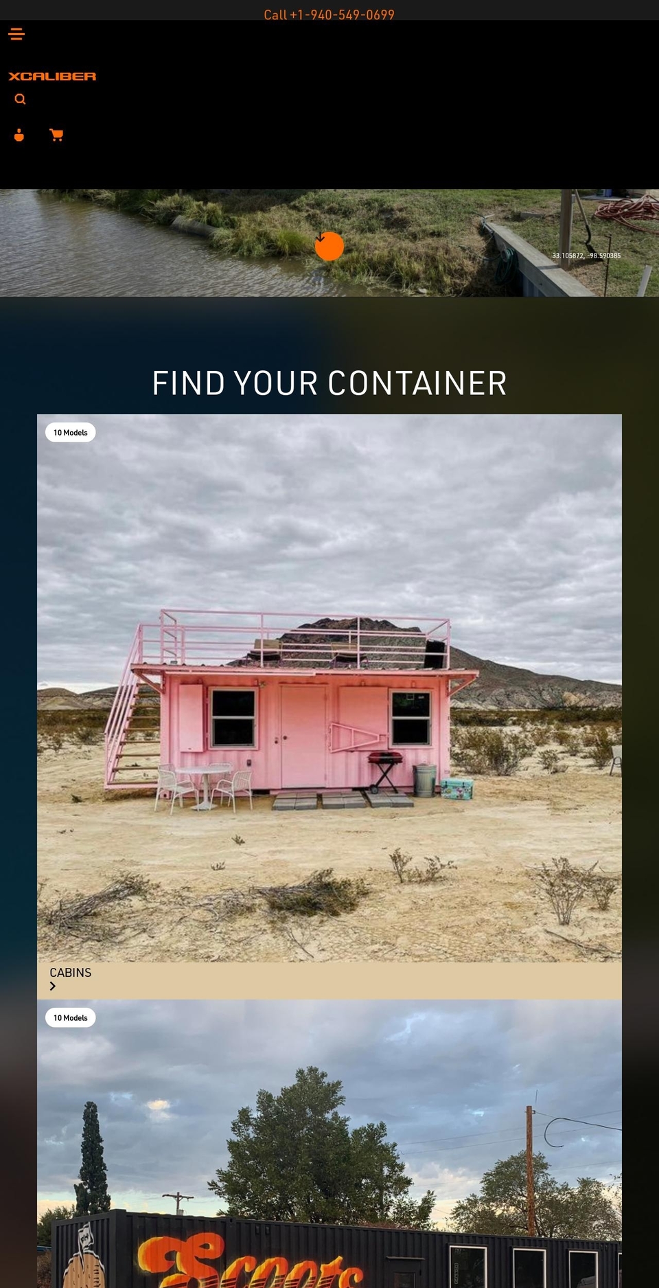 xcaliber.com shopify website screenshot