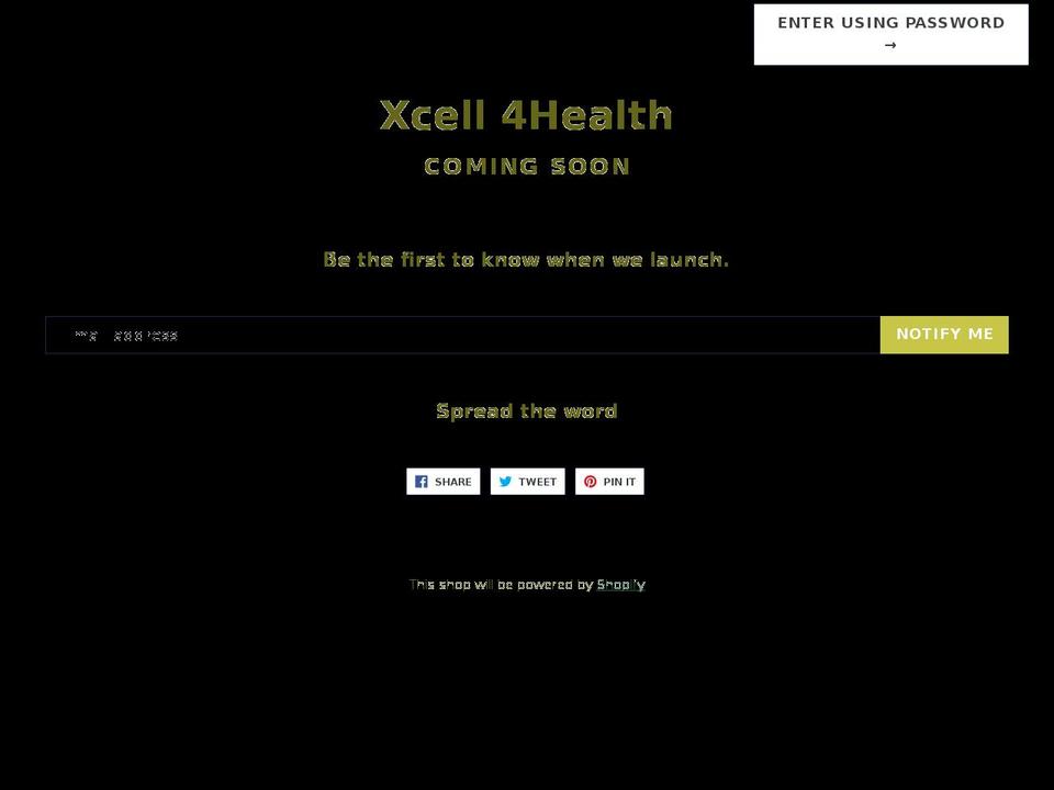 xcell4health.com — Shopify storefront screenshot