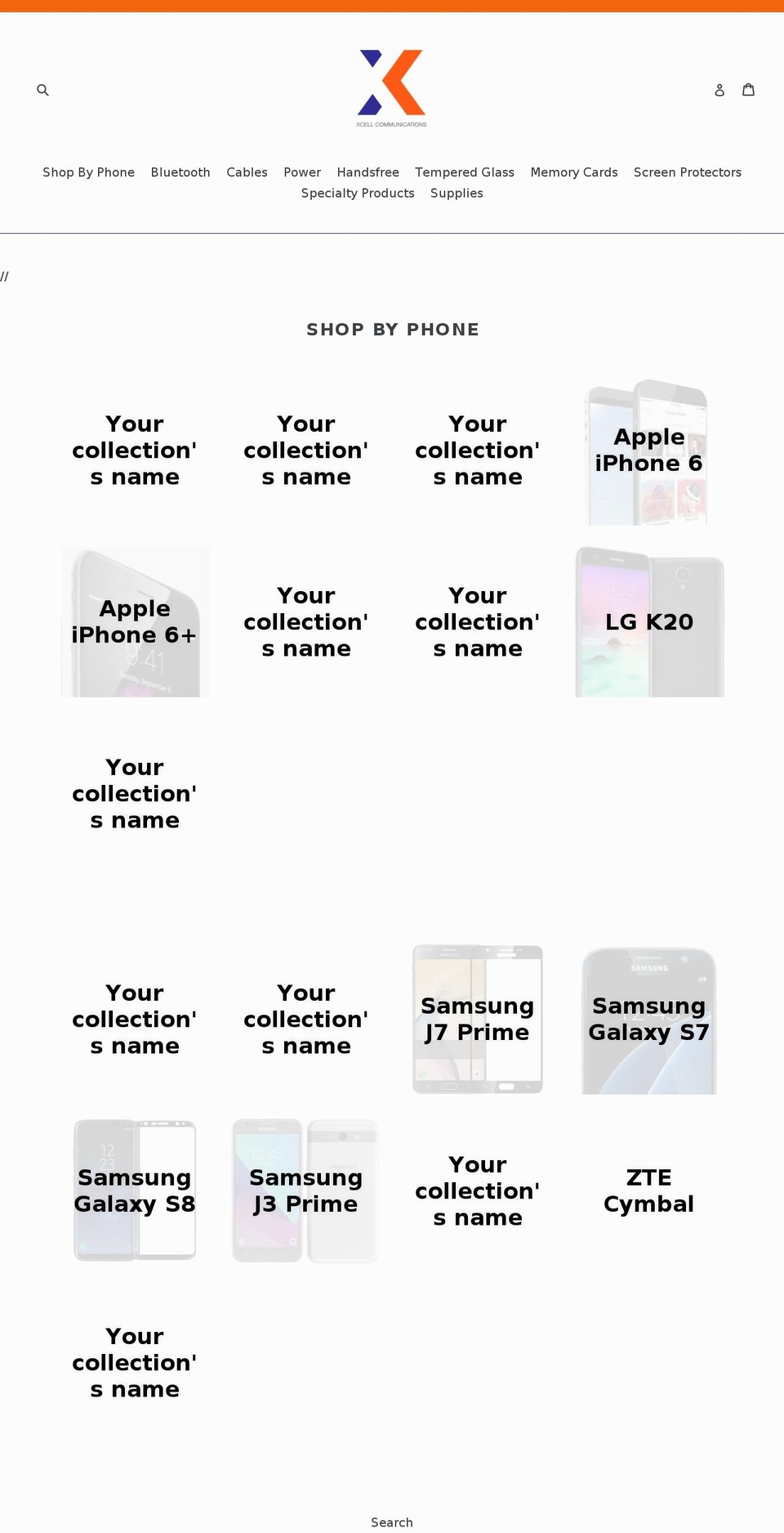 xcellaccessories.com — Shopify storefront screenshot
