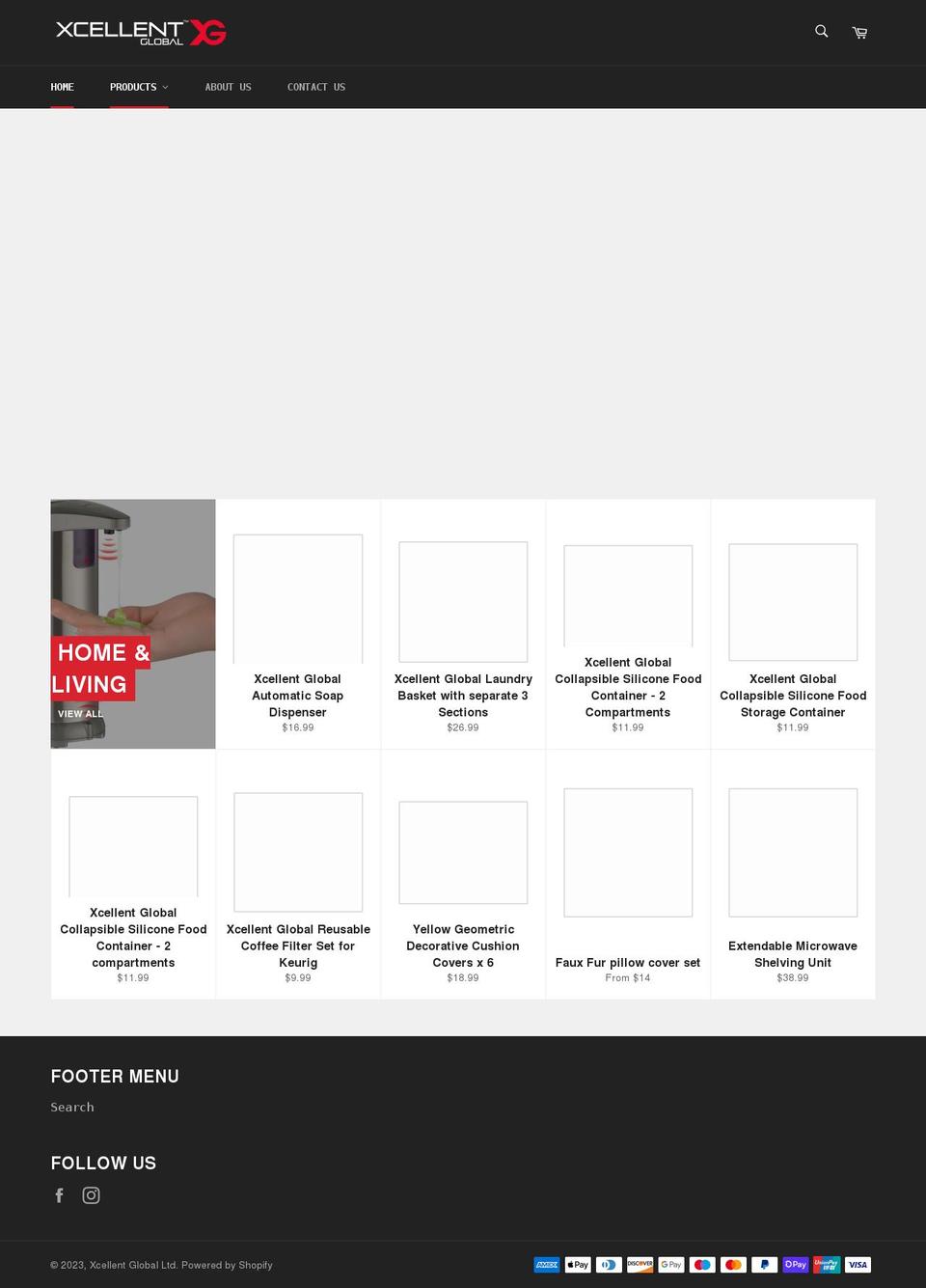 xcellentglobal.com shopify website screenshot