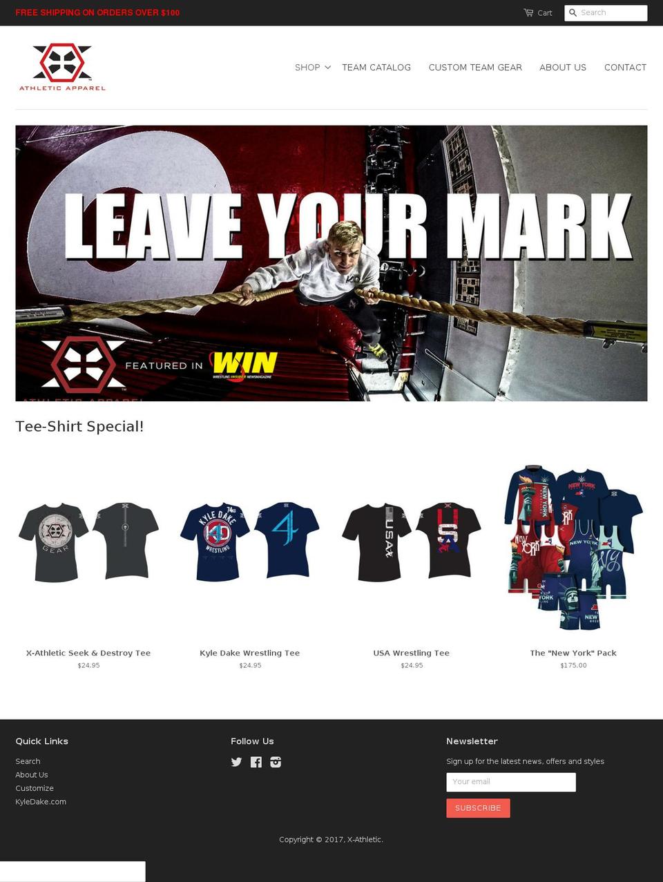 xcelonlinestore.com shopify website screenshot