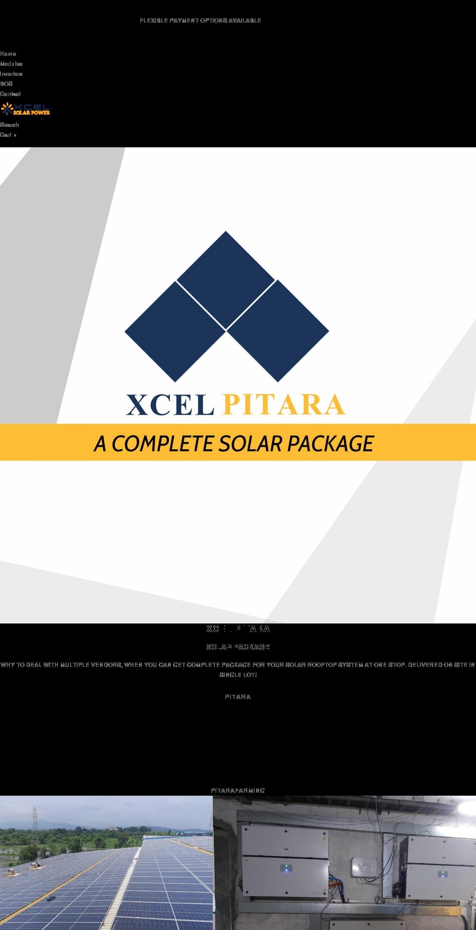 xcelsolarpower.com shopify website screenshot