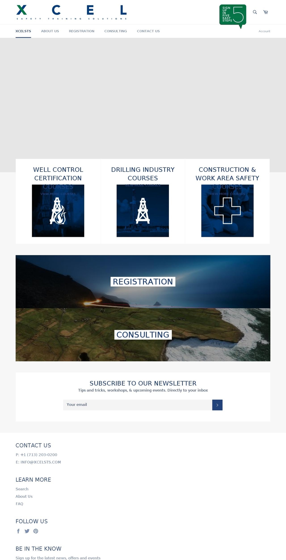 xcelsts.com shopify website screenshot