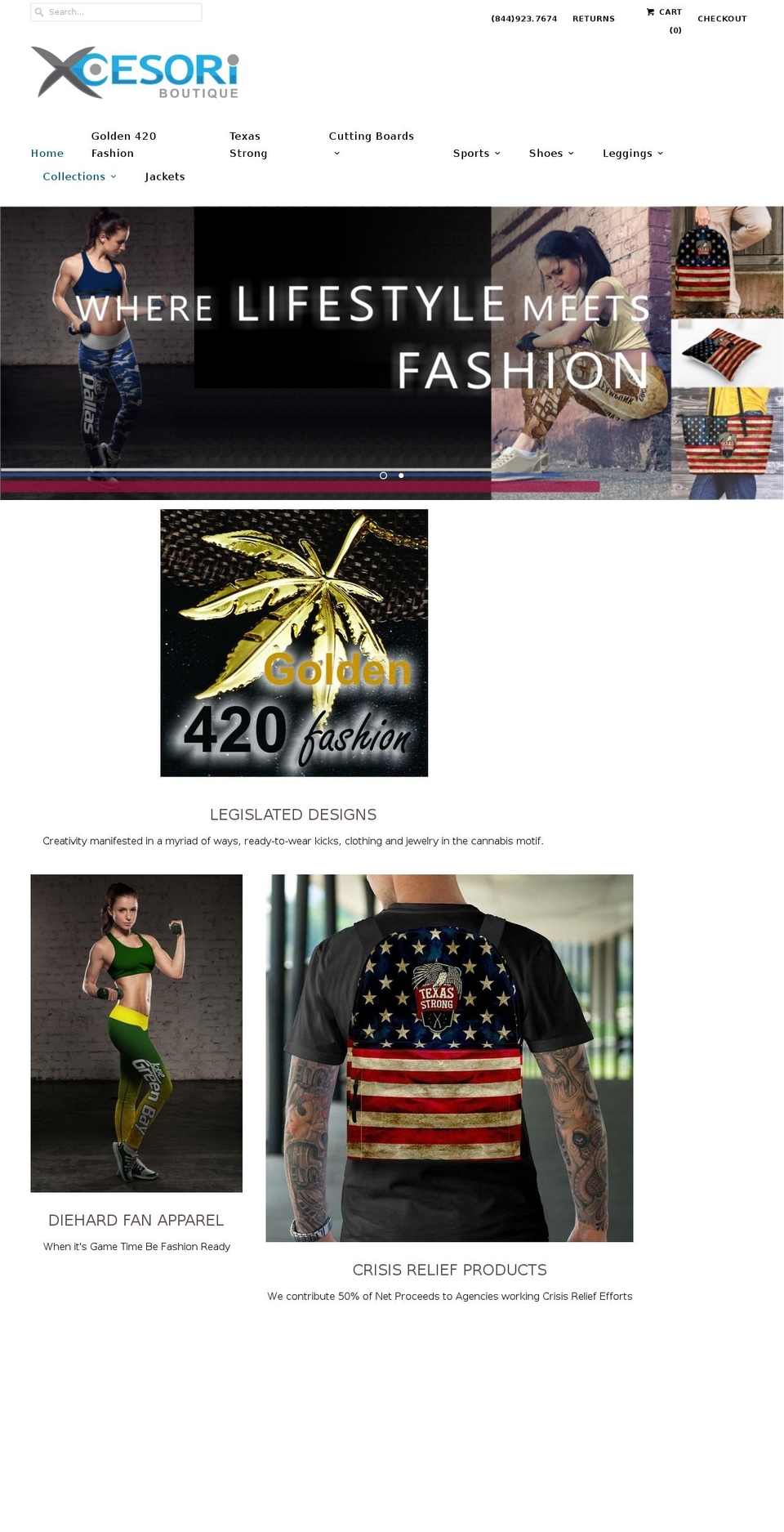 xcesori.com shopify website screenshot