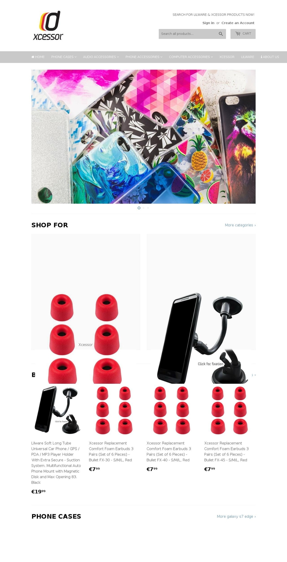 xcessor.com — Shopify storefront screenshot