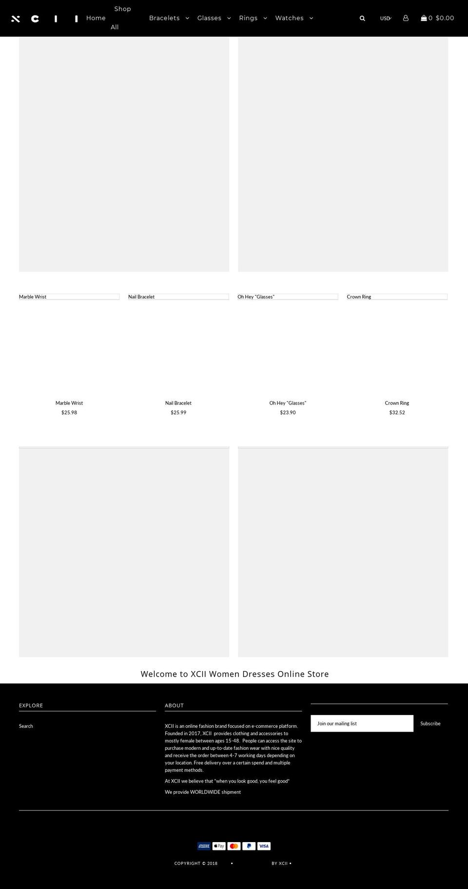 xciistore.com — Shopify storefront screenshot