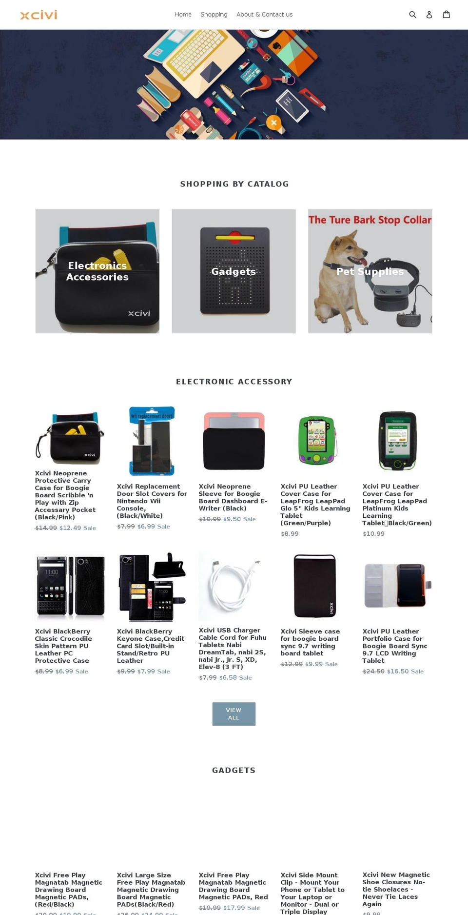 xcivi.com — Shopify storefront screenshot