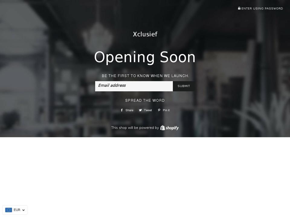 xclusief.com — Shopify storefront screenshot