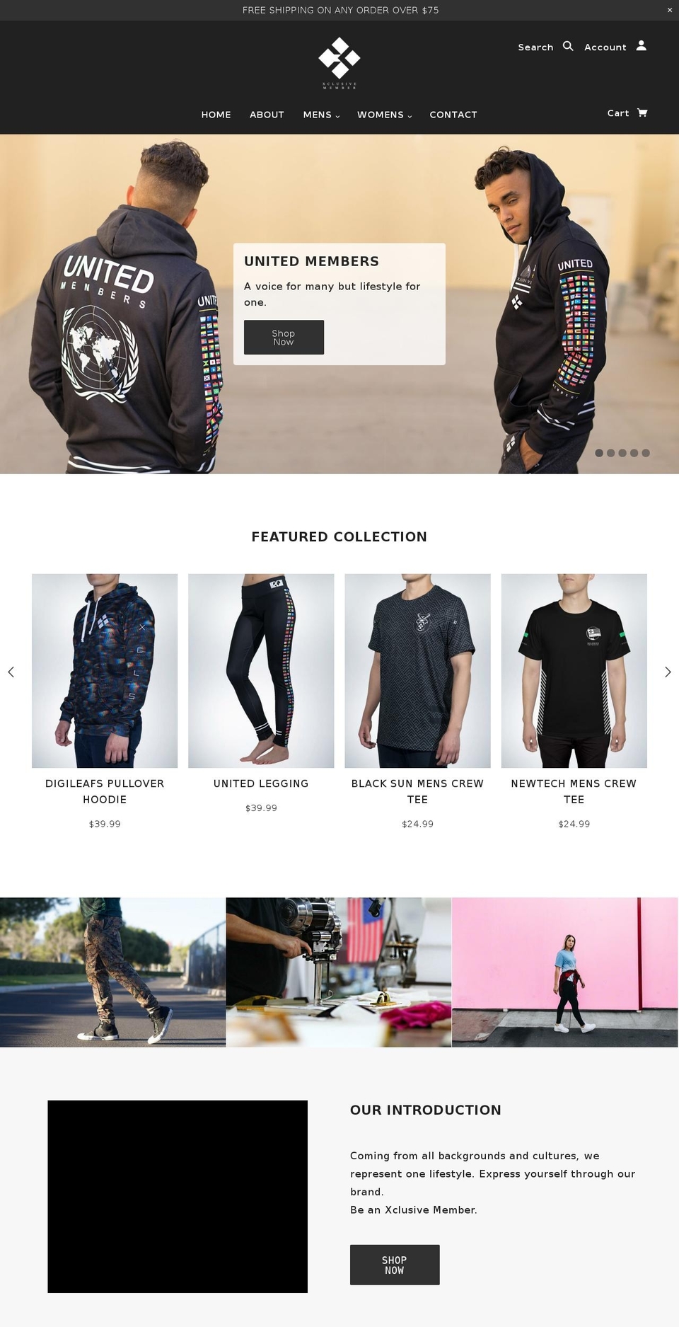 xclusivemember.com — Shopify storefront screenshot
