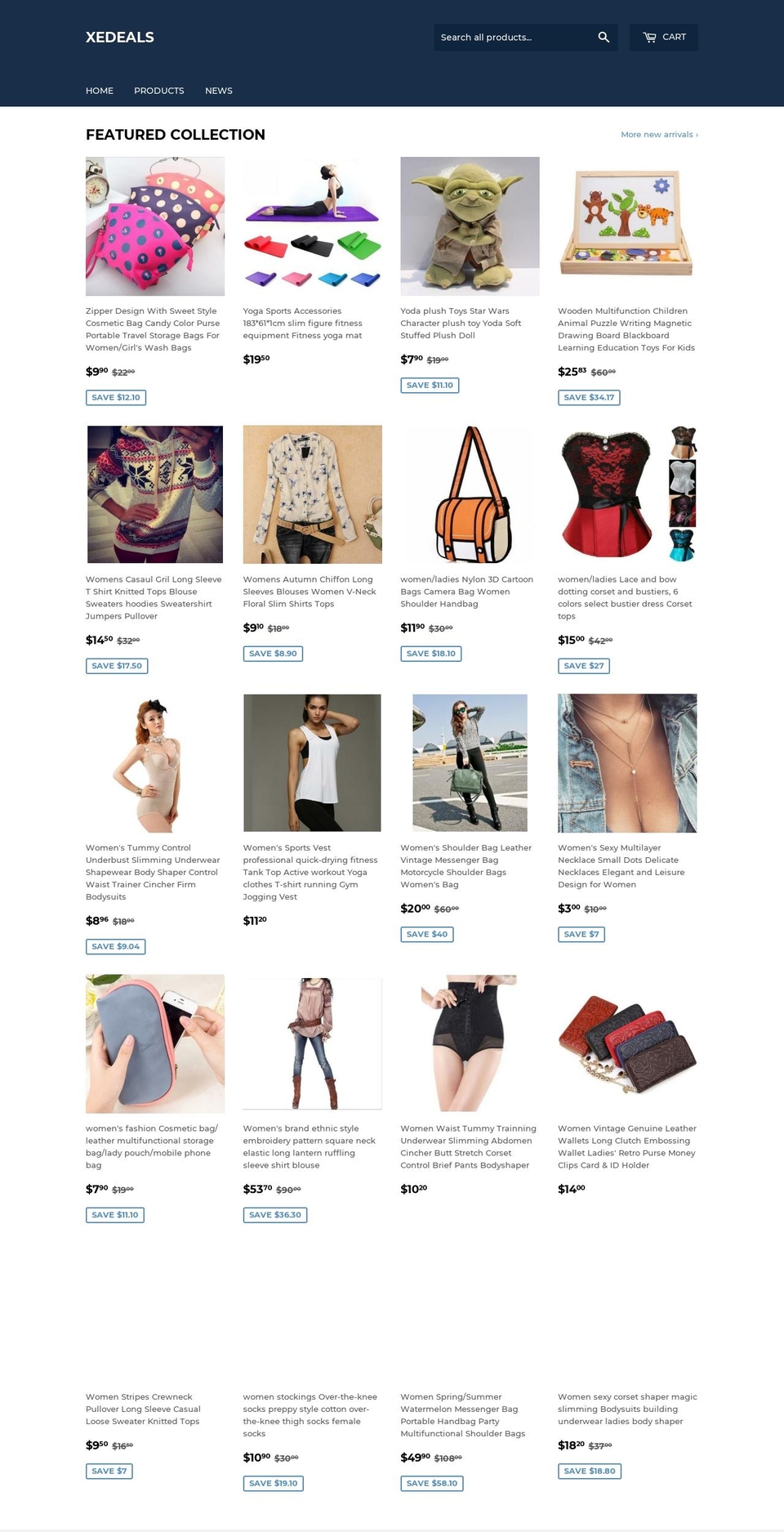 xedeals.com — Shopify storefront screenshot
