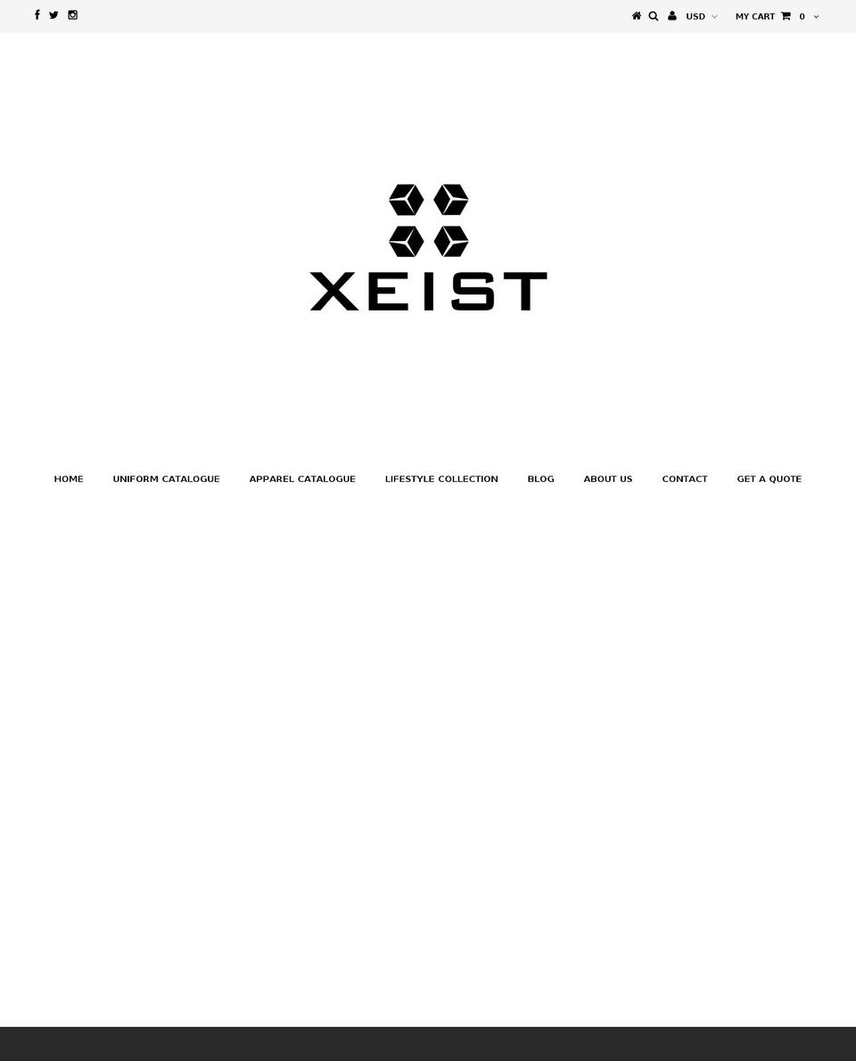 xeistsports.com shopify website screenshot