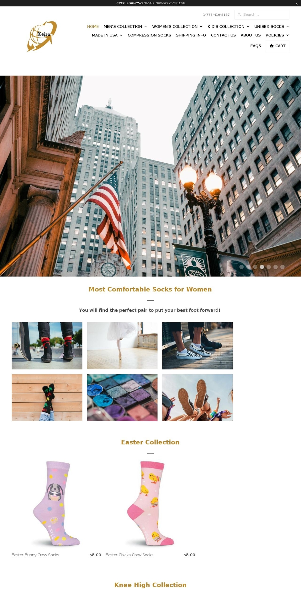 xejra.com — Shopify storefront screenshot