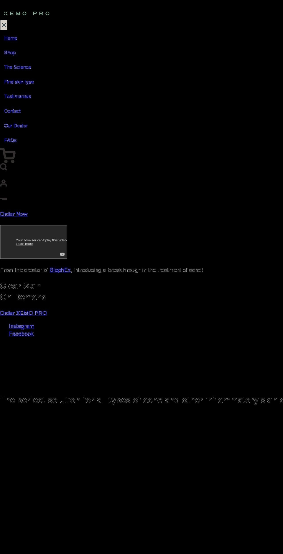 xemopro.com shopify website screenshot