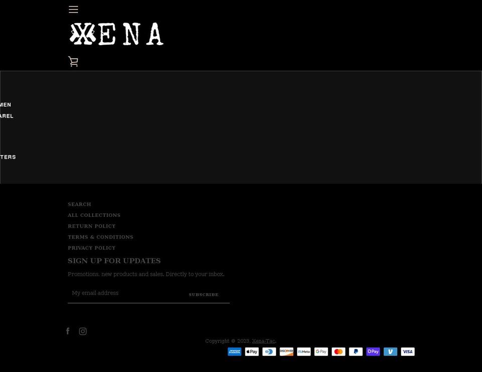 xenatac.com shopify website screenshot