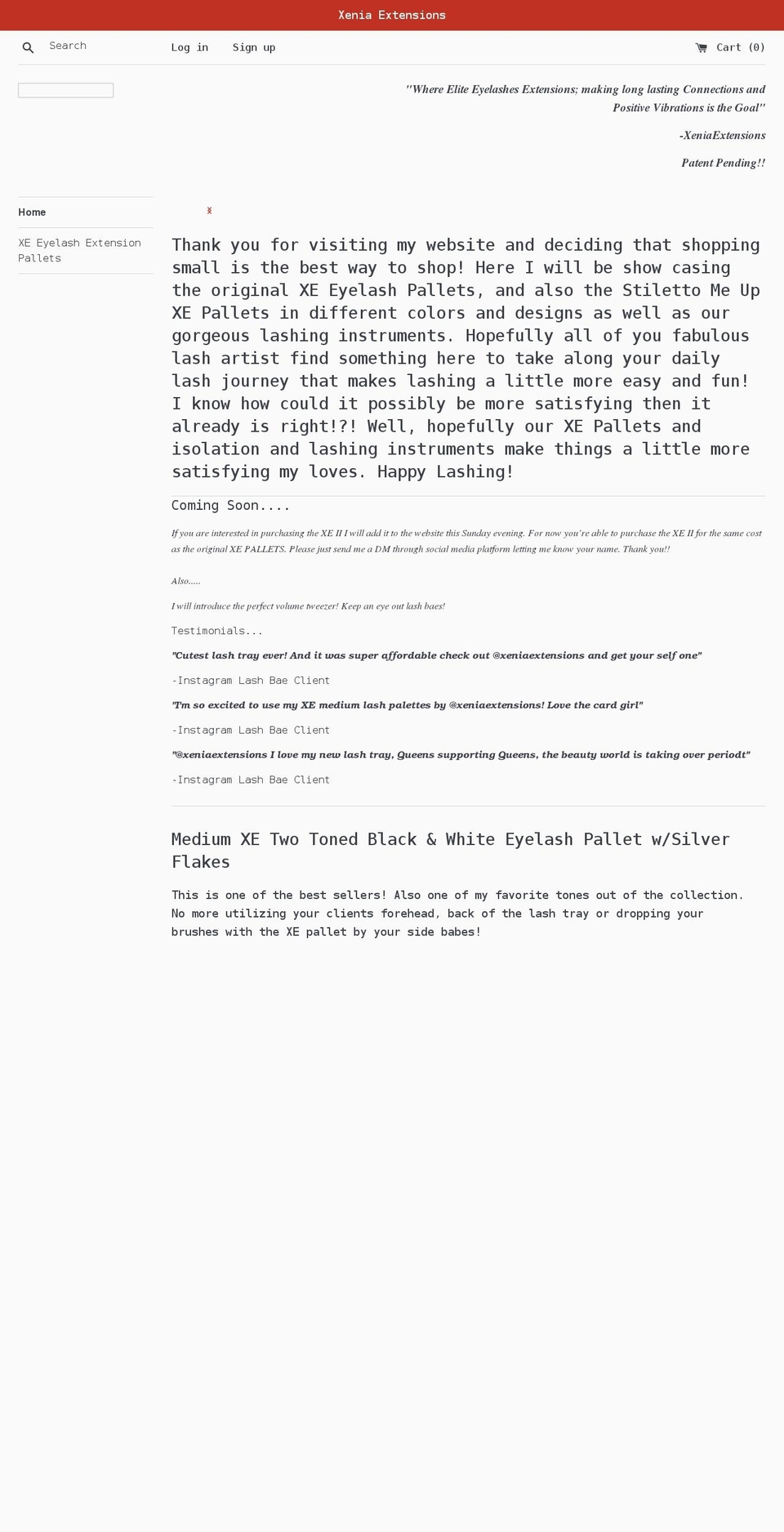 xeniaextensions.shop shopify website screenshot