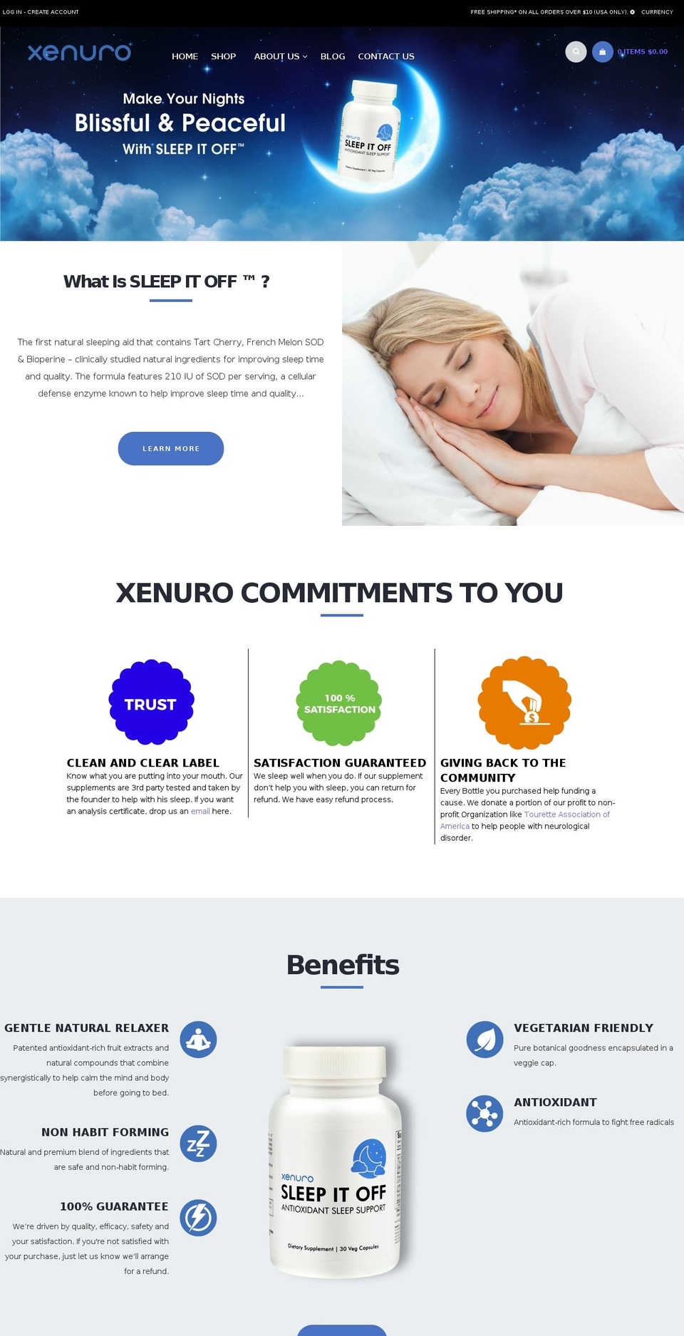 home2 Shopify theme site example xenuro.com