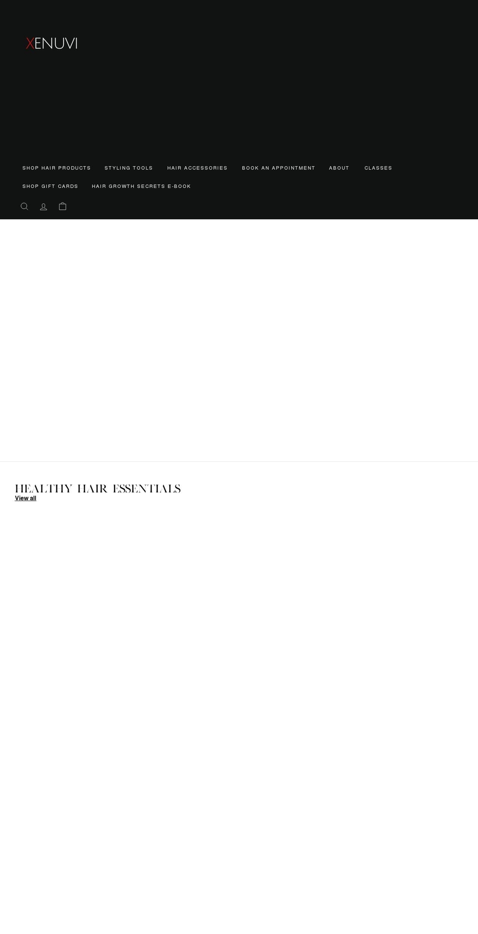 xenuvi.com shopify website screenshot