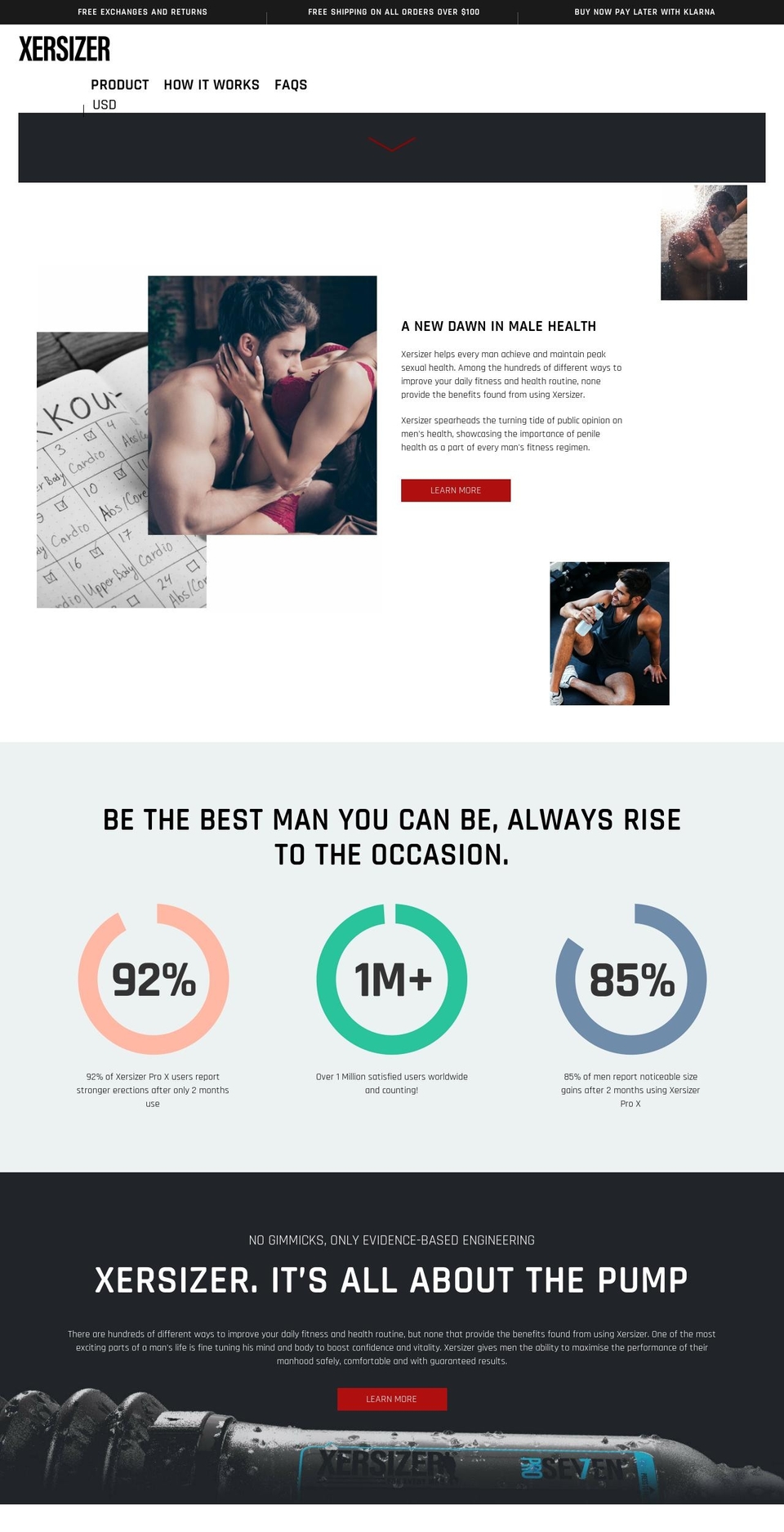 xersizer.com shopify website screenshot
