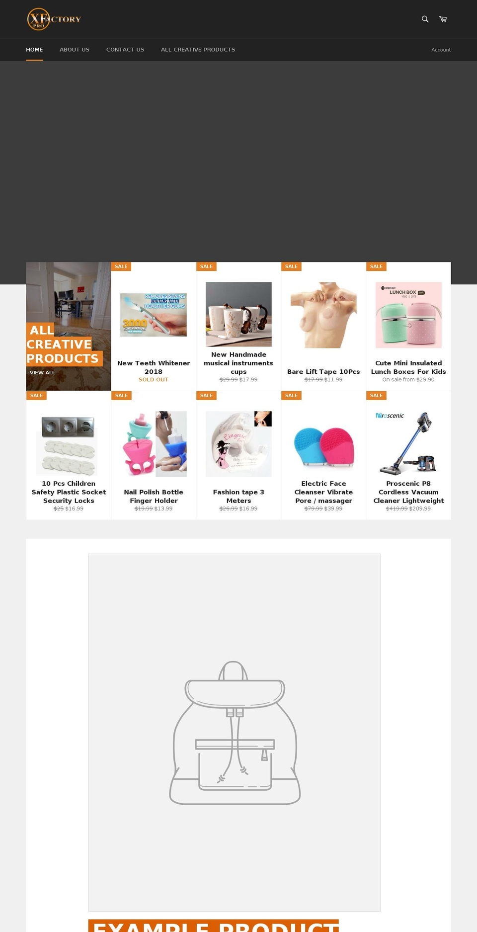 xfactorypro.com — Shopify storefront screenshot