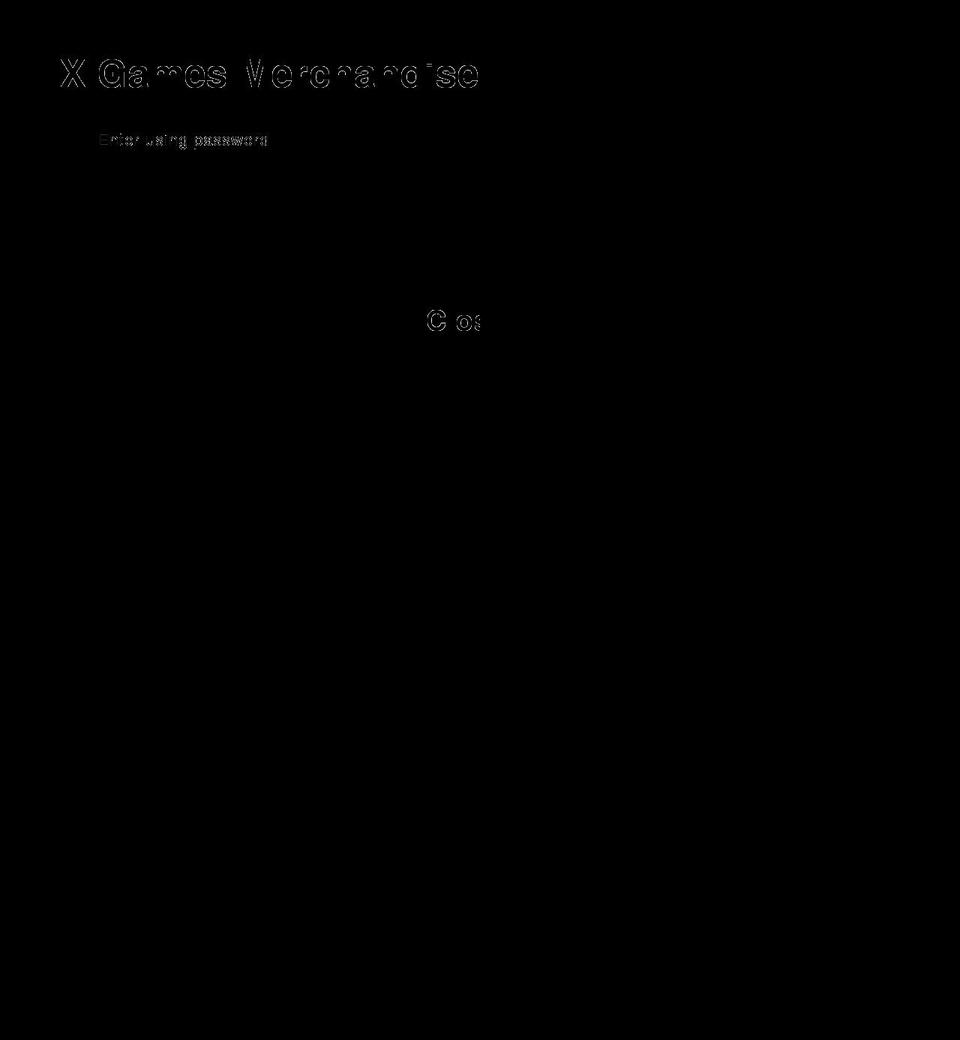 xgamesmerch.com shopify website screenshot