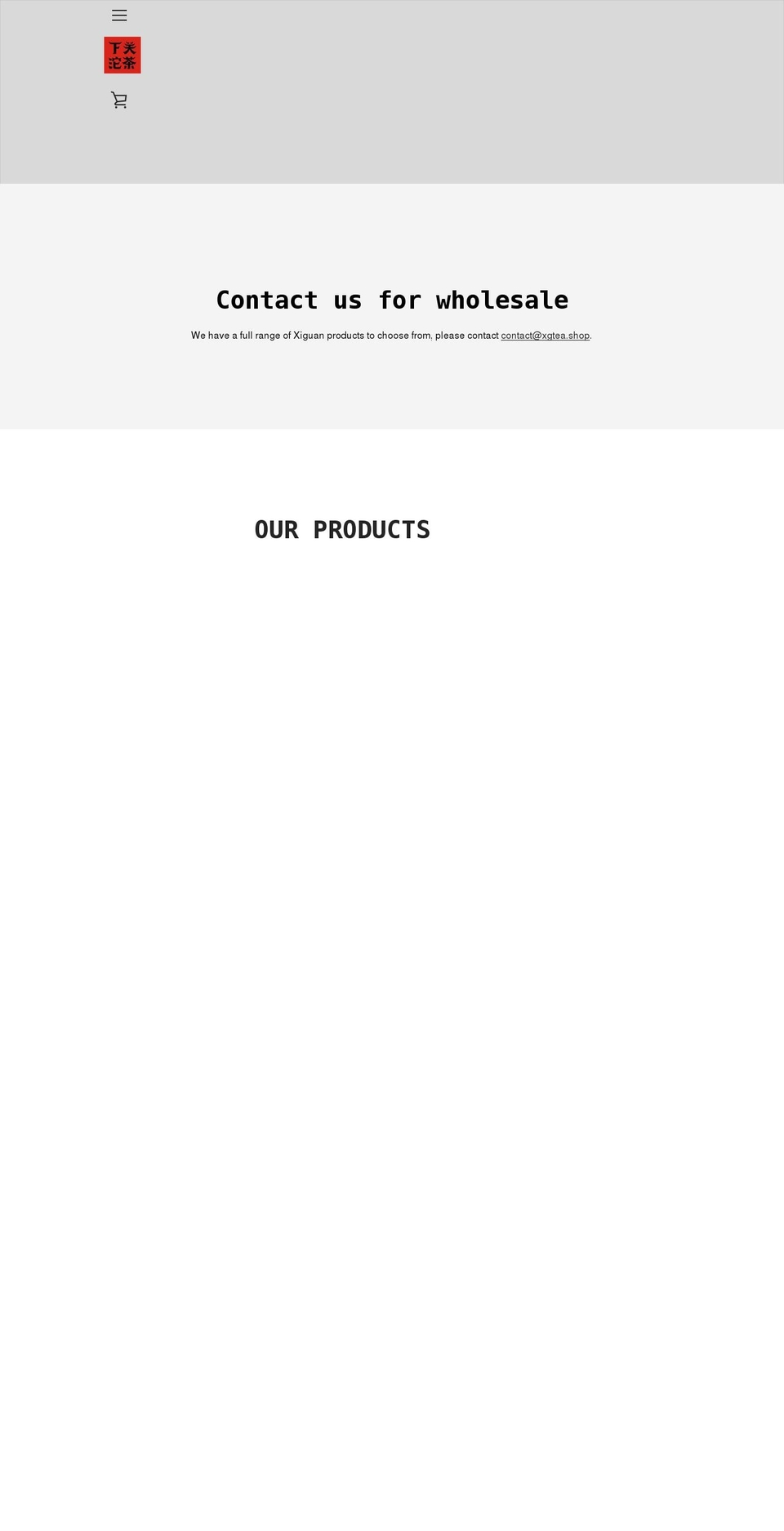 xgtea.shop shopify website screenshot