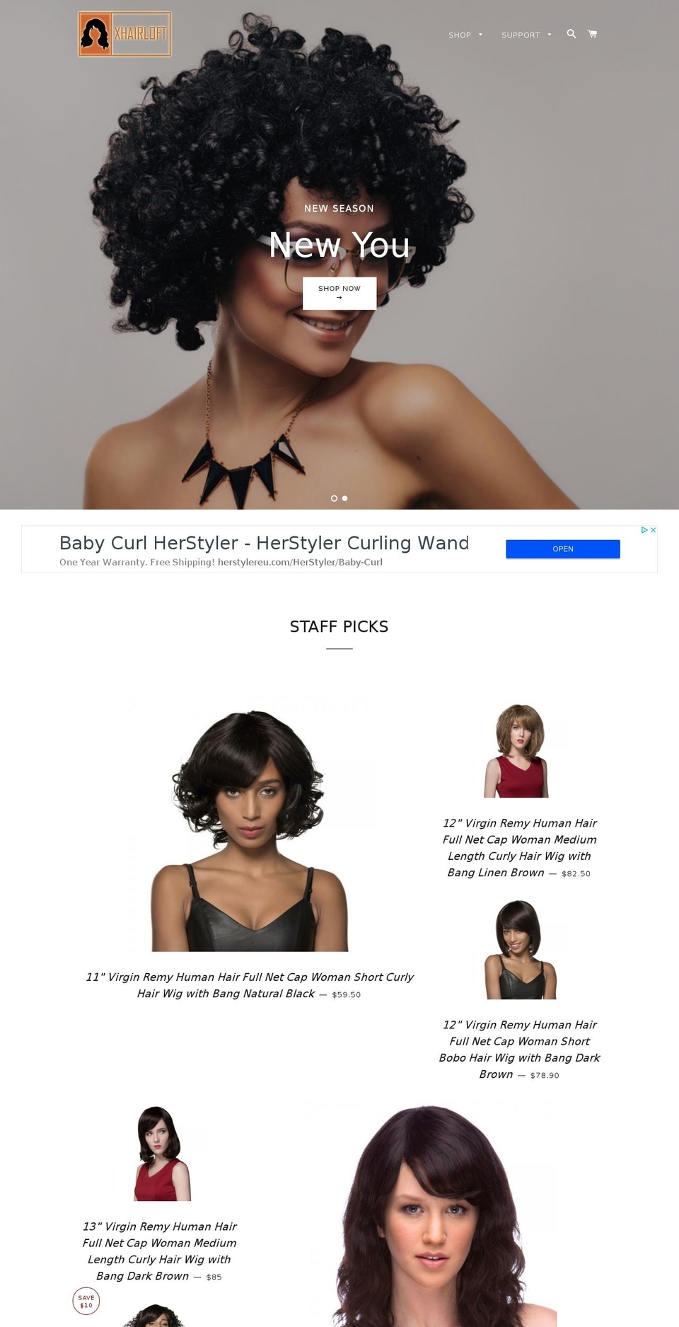 xhairloft.com — Shopify storefront screenshot
