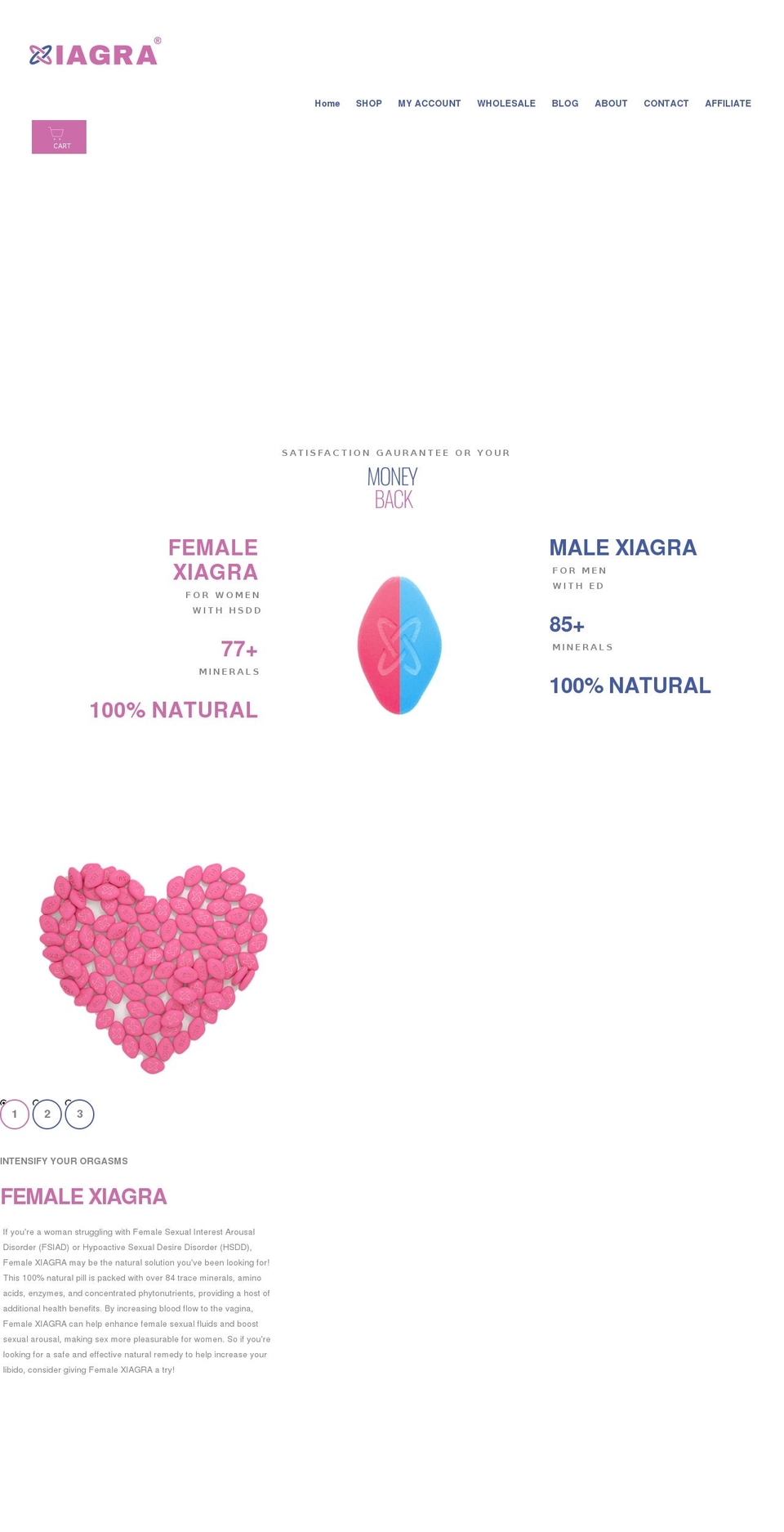 xiagra.com shopify website screenshot