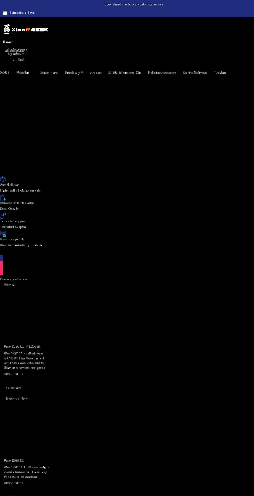 xiaorgeek.net shopify website screenshot